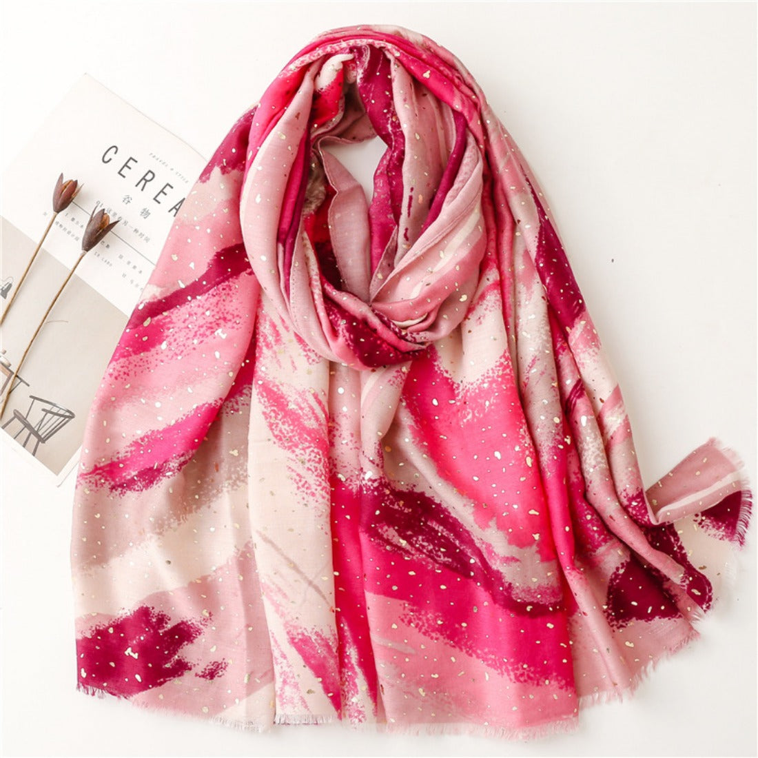 Scarvii - Hand-painted Ink Art Scarf