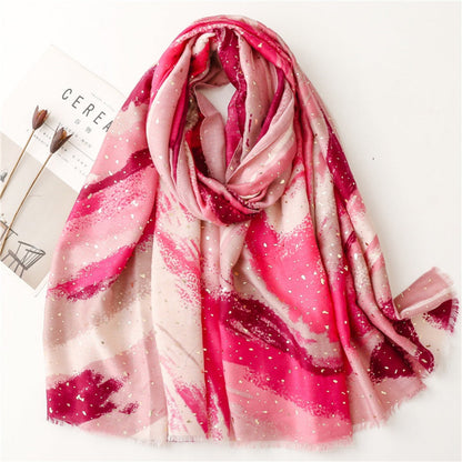 Scarvii - Hand-painted Ink Art Scarf