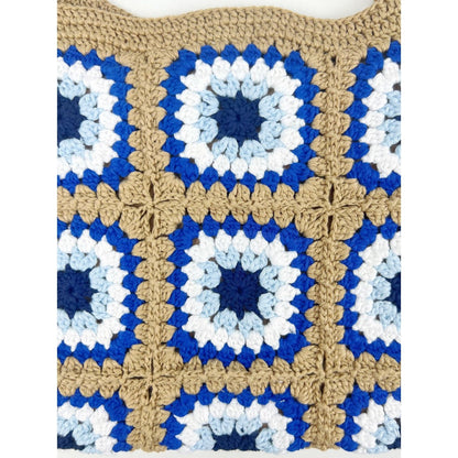 Cosbai - Handwoven Shoulder Bag – Coffee &amp; Blue
