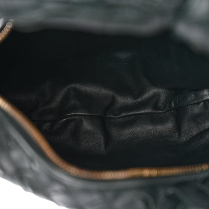 Nappa Intrecciato Teen Jodie Hobo Dark Moss
