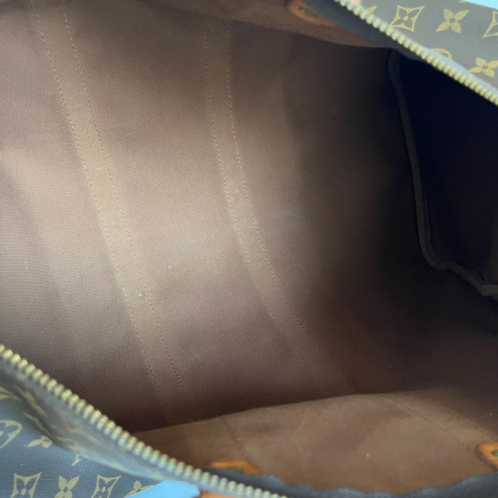 Louis Vuitton Monogram Canvas and Leather 45 boston bag