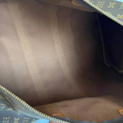 Louis Vuitton Monogram Canvas and Leather 45 boston bag