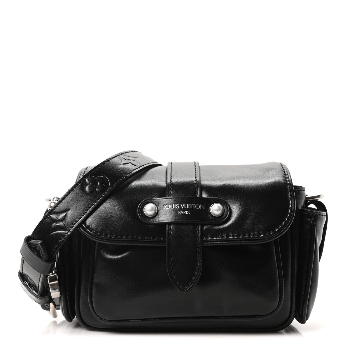 Calfskin Cargo Wearable Wallet Black