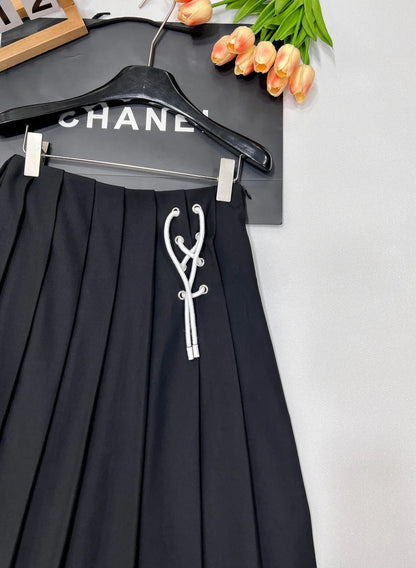 PRADA 25S PLEATED SKIRT 468