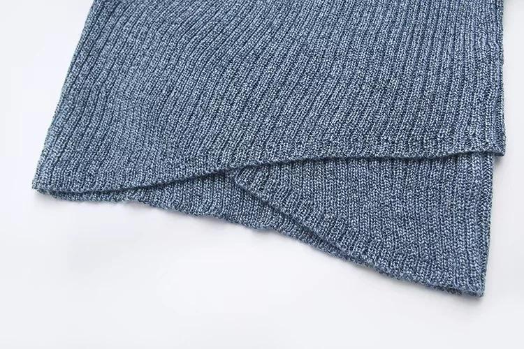 Autumn Sexy Cross V-Neck Sweater