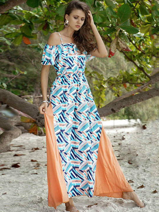 Blue Ruffle Dress
