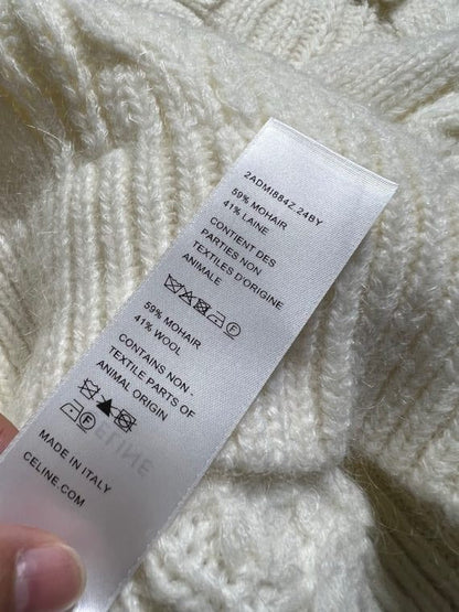 CELINE 25S EMBROIDERED ROUND-NECK SWEATER 0060