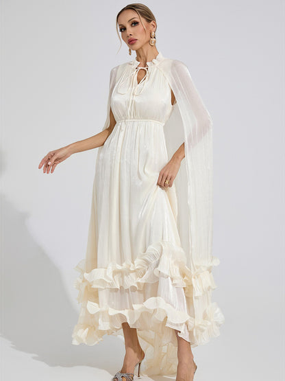 Perla Ruffle Maxi Dress