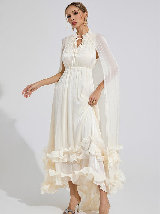 Perla Ruffle Maxi Dress