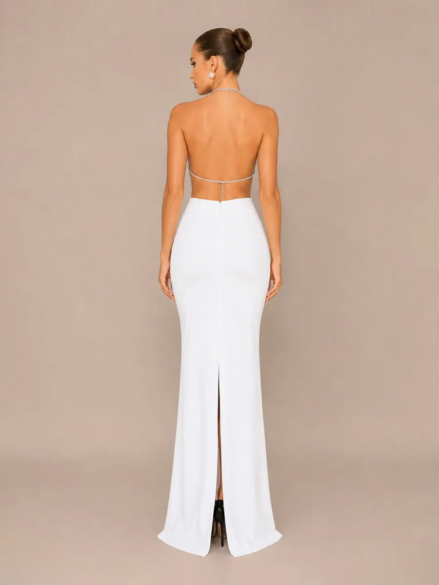 Olena Woven Halter Neck Two-Piece Set with Tassels
