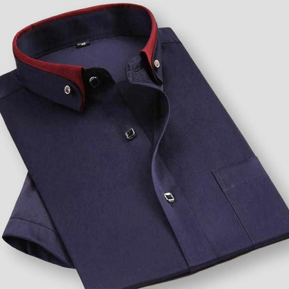 Sky Madrid Dual Tone Short Sleeve Shirt