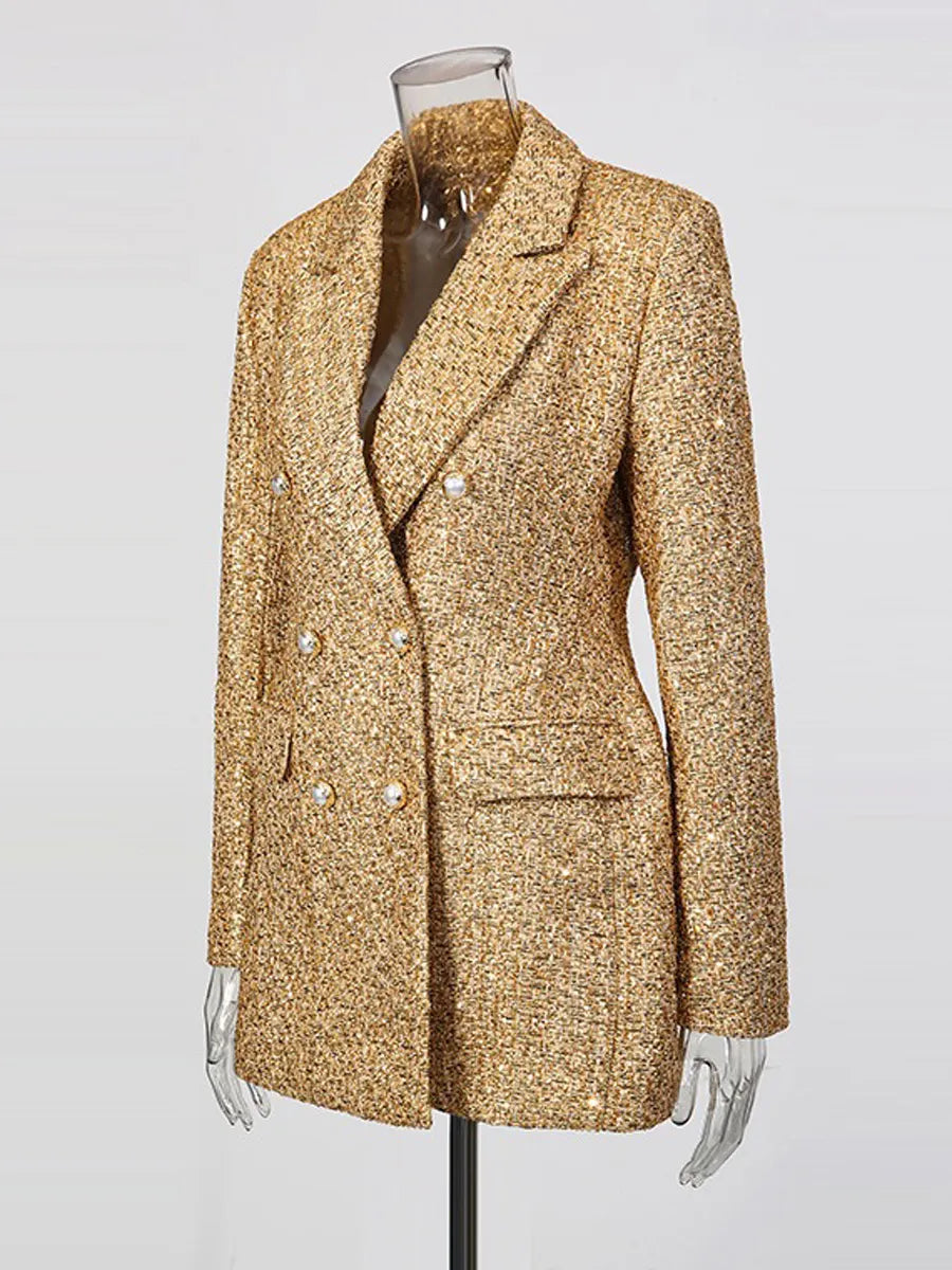 Roxanne Tweed Long Blazer