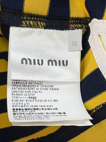 MIUMIU STRIPED SHIRT WITH LAPEL COLLAR STYLE 44