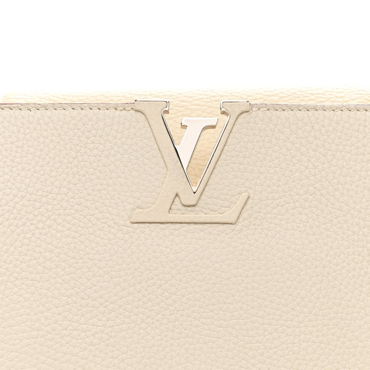 Taurillon Capucines MM Blanc Casse