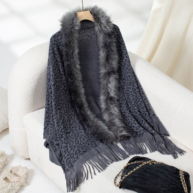 Batwing Sleeve Sweater Cape Cardigan