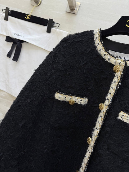 CC FW 25/26 Cape Black White Tweed 343347