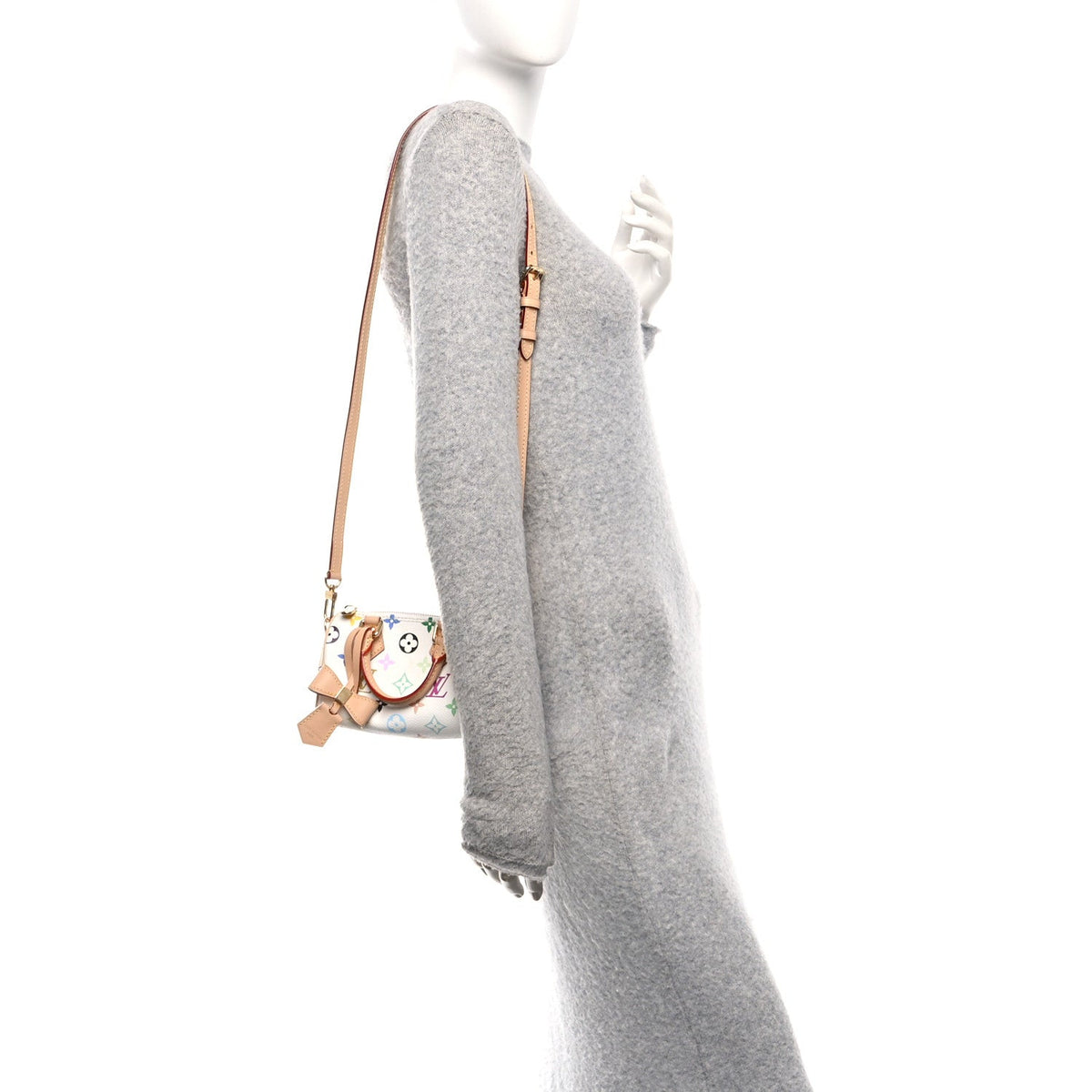 LV X TM Monogram Multicolor Nano Speedy White