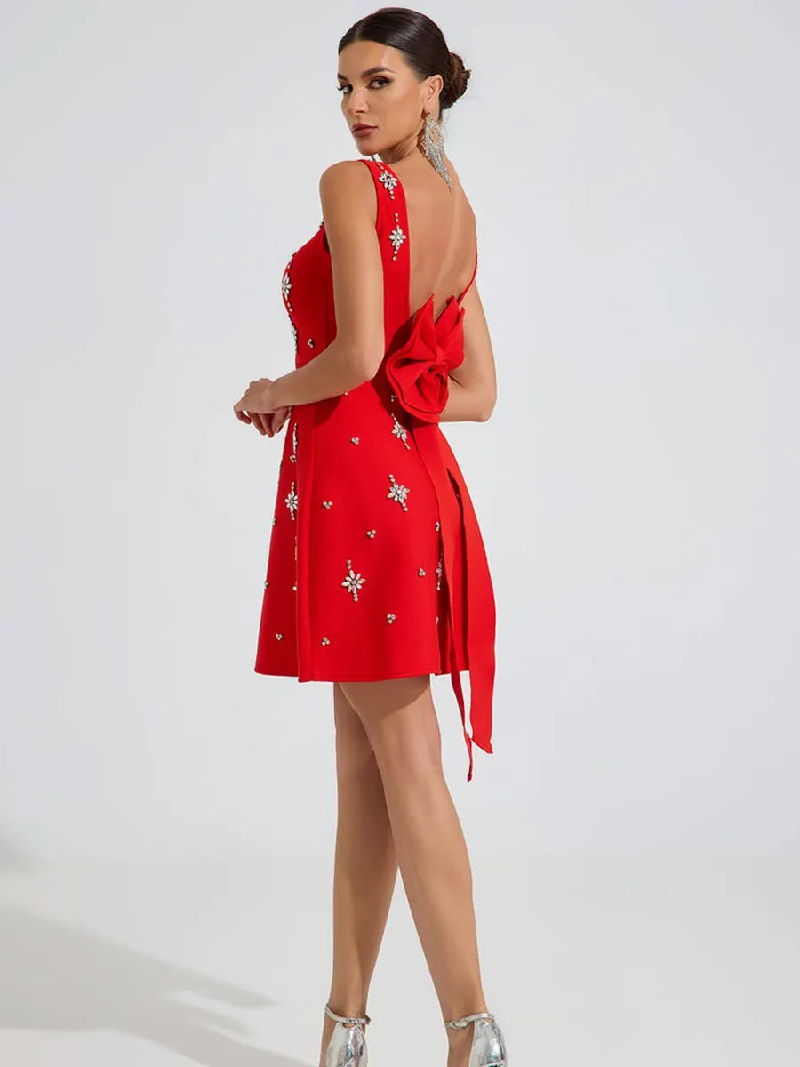 Allison Star Embellished Mini Dress