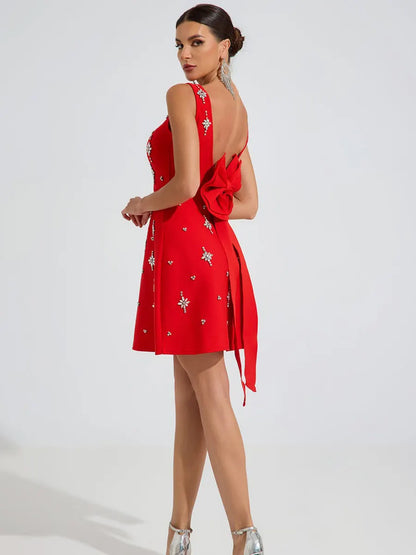 Allison Star Embellished Mini Dress