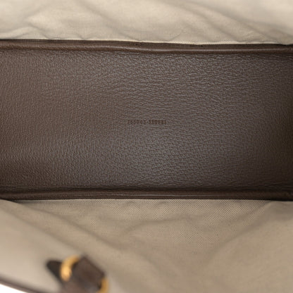 GG Supreme Monogram Textured Calfskin Small Ophidia Shoulder Tote Bag Beige Ebony New Acero