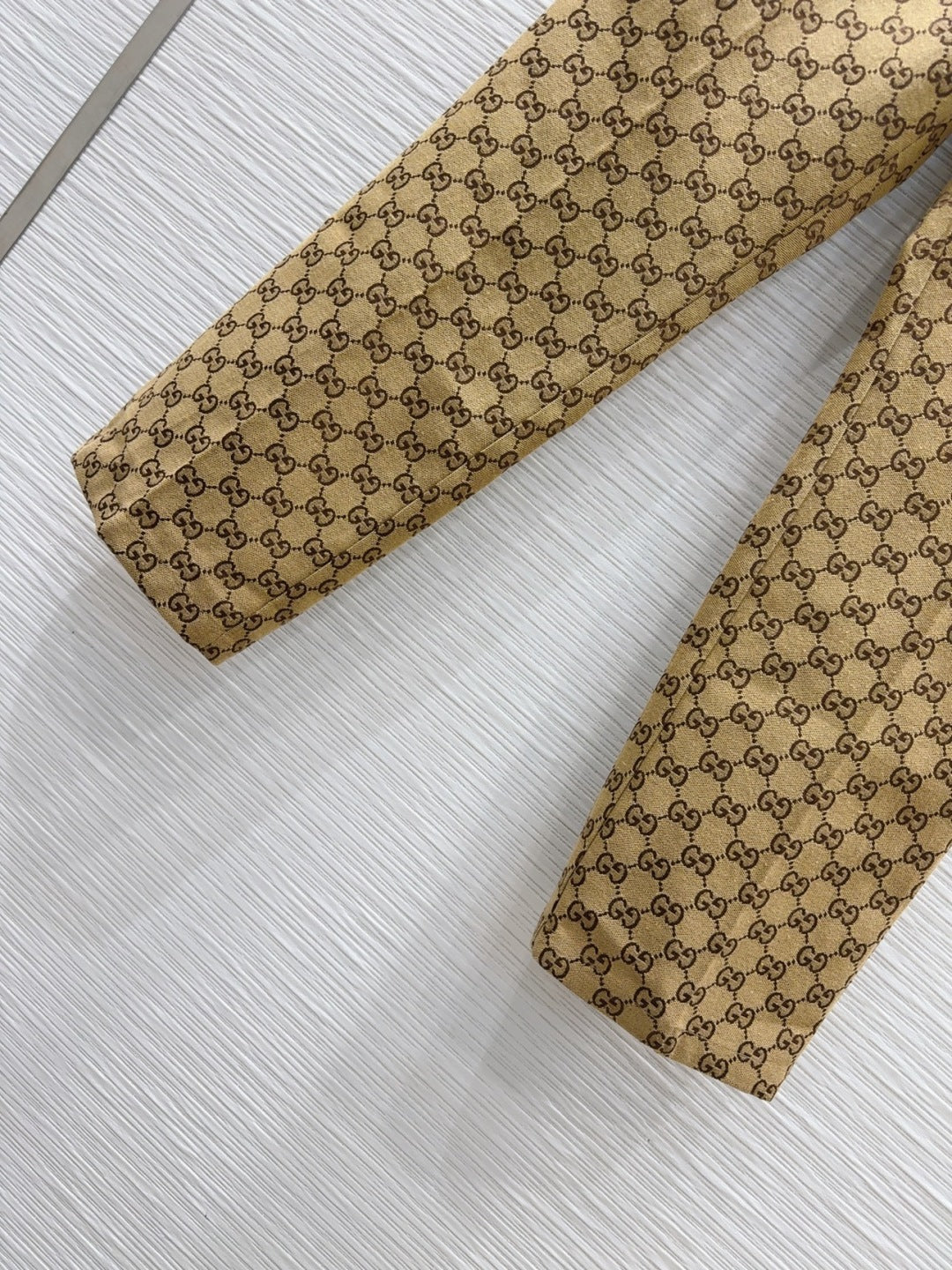 Gucci 2025 Pant Camel and Ebony Polyester Fiber