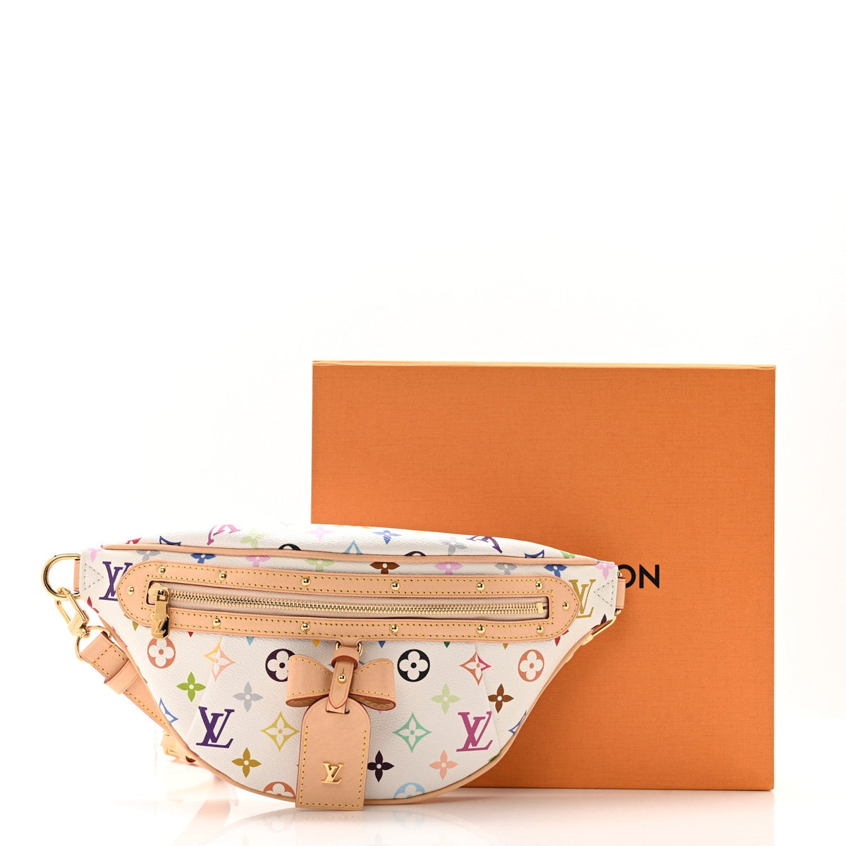 LV X TM Monogram Multicolor High Rise Bumbag White