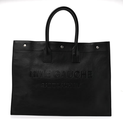 Vitello Rive Gauche Large Tote Black