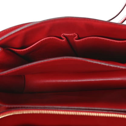 Box Calfskin Medium Classic Box Flap Bag Red