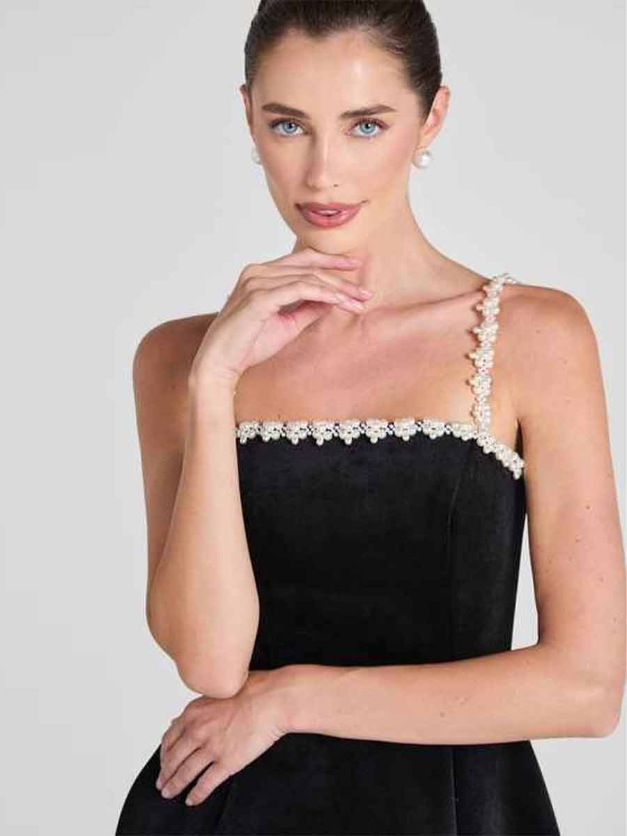 Calliope Mini Dress In Black
