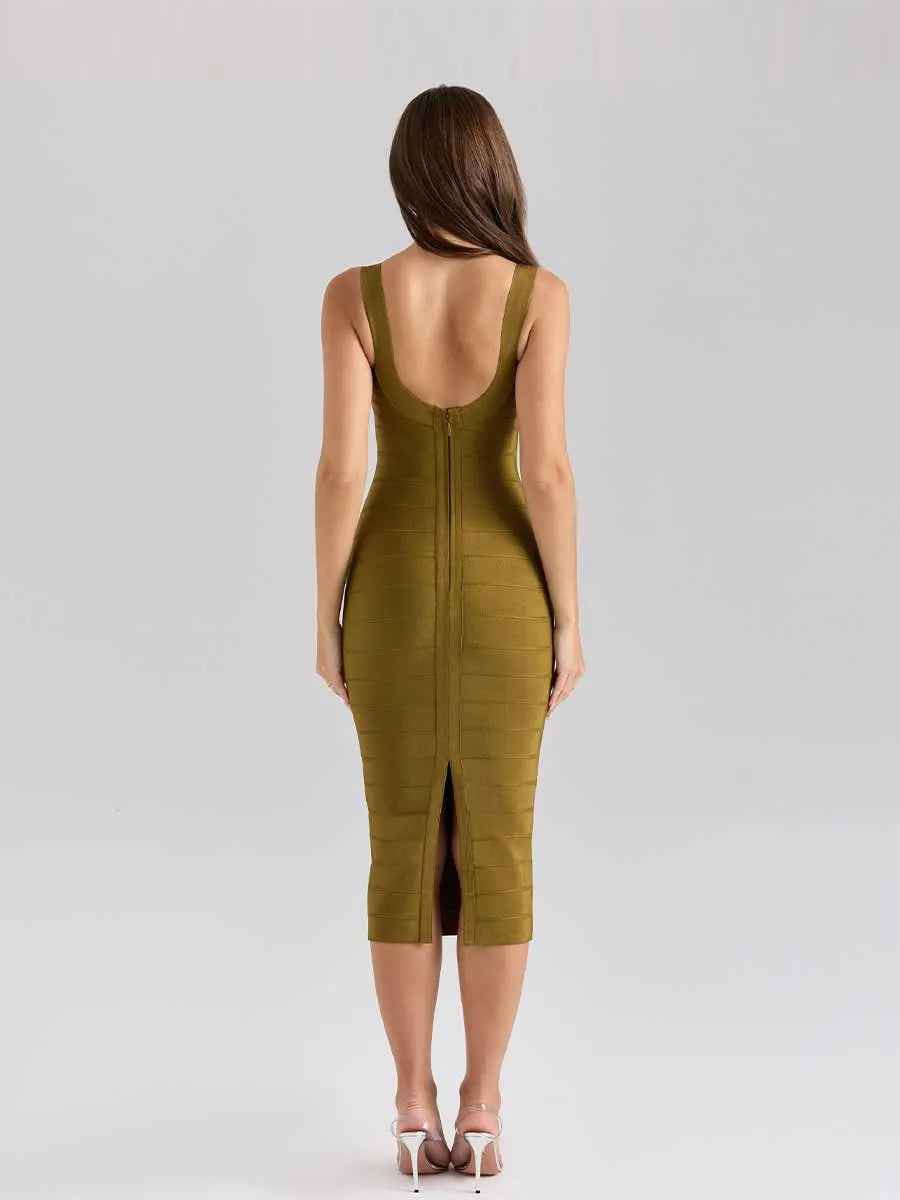 Esmeralda Bandage Midi Dress