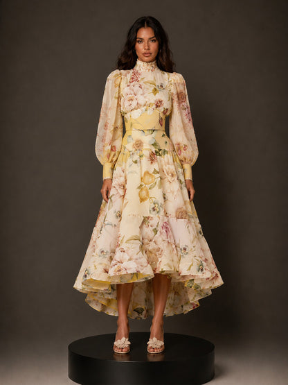 Sabrina Retro Oil Painting Style Print Two Piece Set