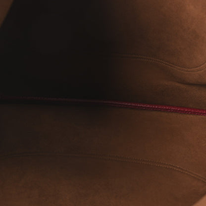 Grained Calfskin Softbit Maxi Shoulder Bag Rosso Ancora Red