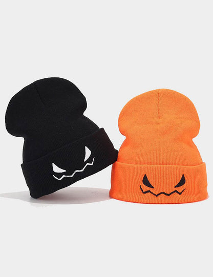 Funny Halloween Pumpkin Winter Warm Beanie Hat