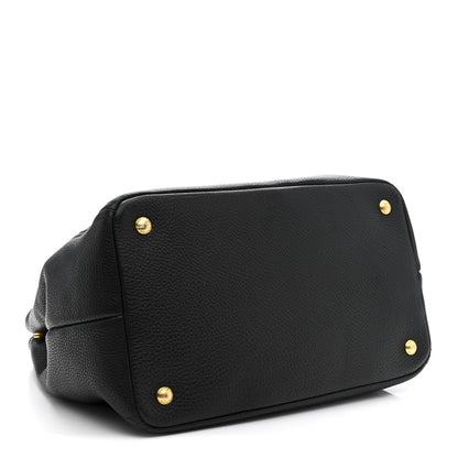 Vitello Daino Tote Black