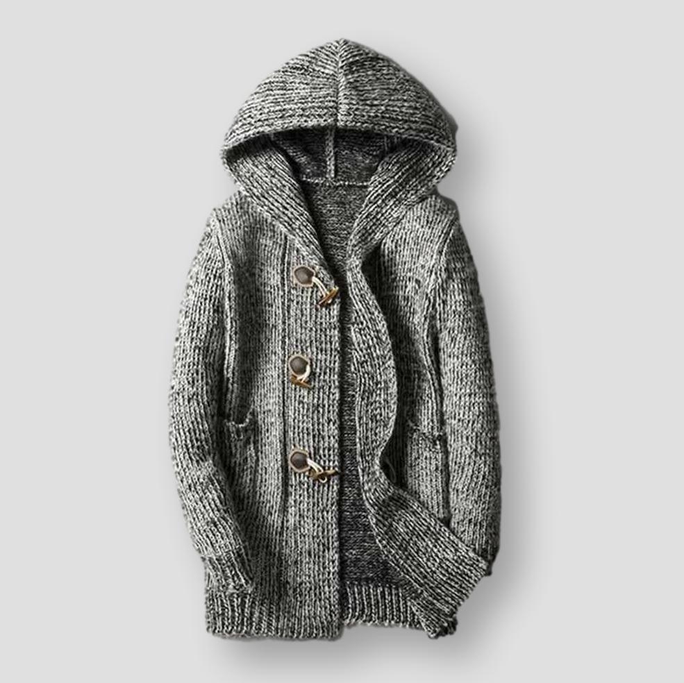 Sky Madrid Wool Hooded Cardigan