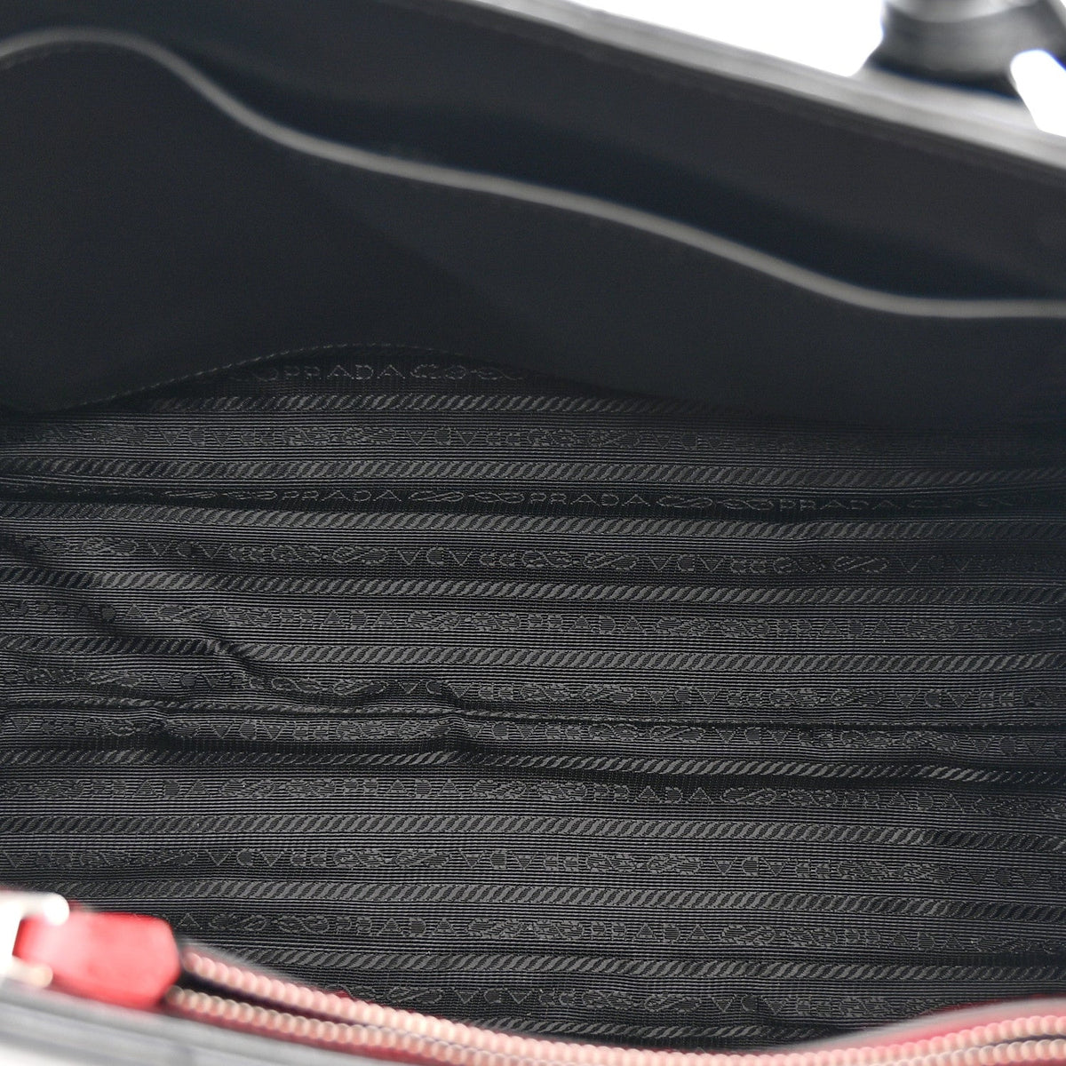 Soft Calfskin Impunture Diagramme Tote Black