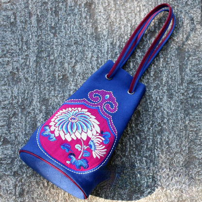 Original Ethnic Style Patch Embroidery Small Handle With Special Bag