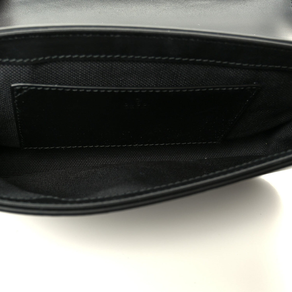 Gilbert Calfskin GG Super Mini Shoulder Bag Black