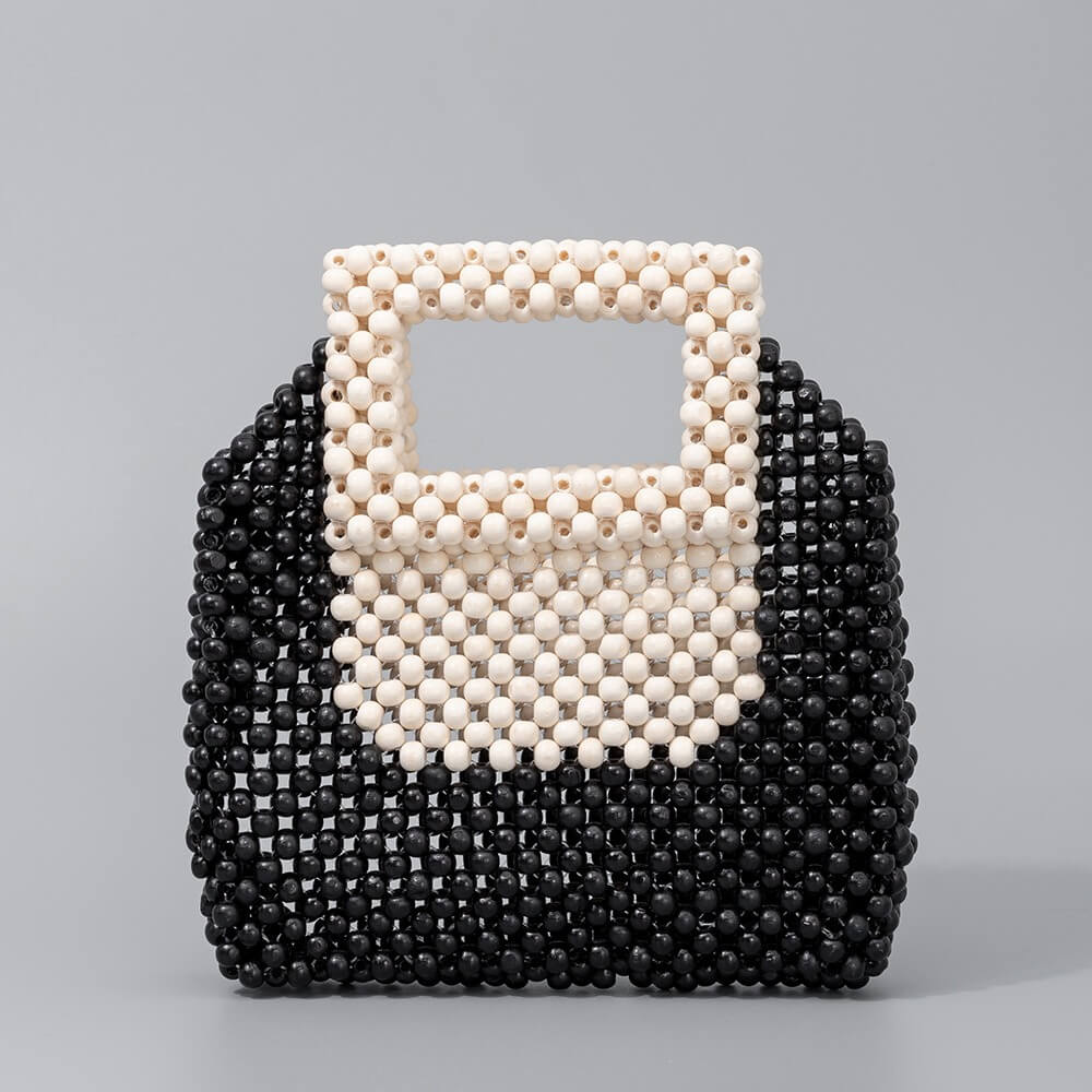 Color Block Handmade Tote Bag