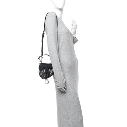 Oblique Mini Saddle Bag With Strap Blue