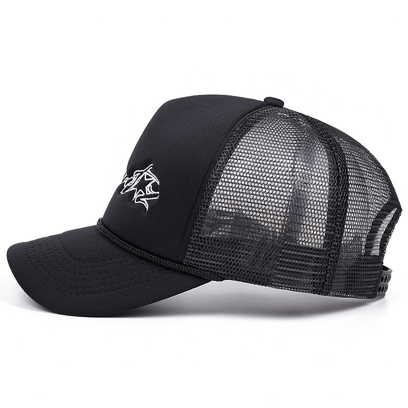 Matching Couple Embroidered Mesh Baseball Cap Breathable Sun Hat