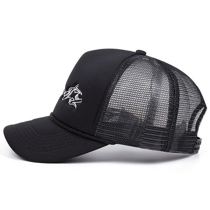 Matching Couple Embroidered Mesh Baseball Cap Breathable Sun Hat