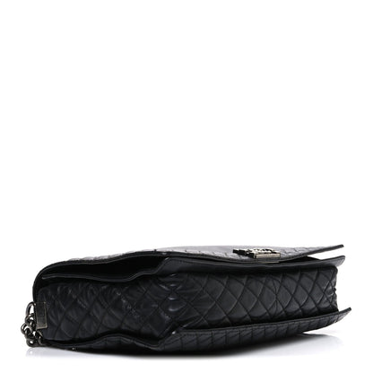 Calfskin Large Boy Reverso Flap Black