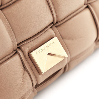 Nappa Maxi Intreccio Padded Cassette Crossbody Bag Acorn