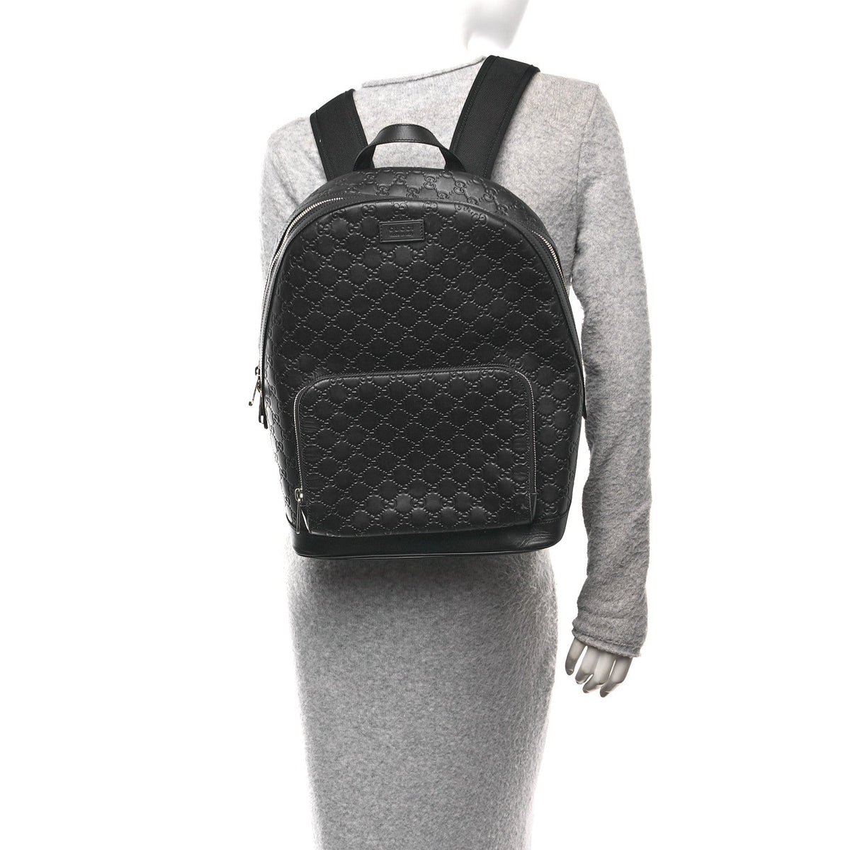 Guccissima Signature Day Backpack Blue
