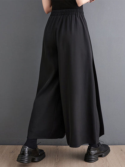 Loose Ninth Pants Pleated Casual Pants Bottoms