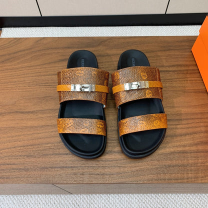 HM Jackson Sandal Brown Cowhide 294065
