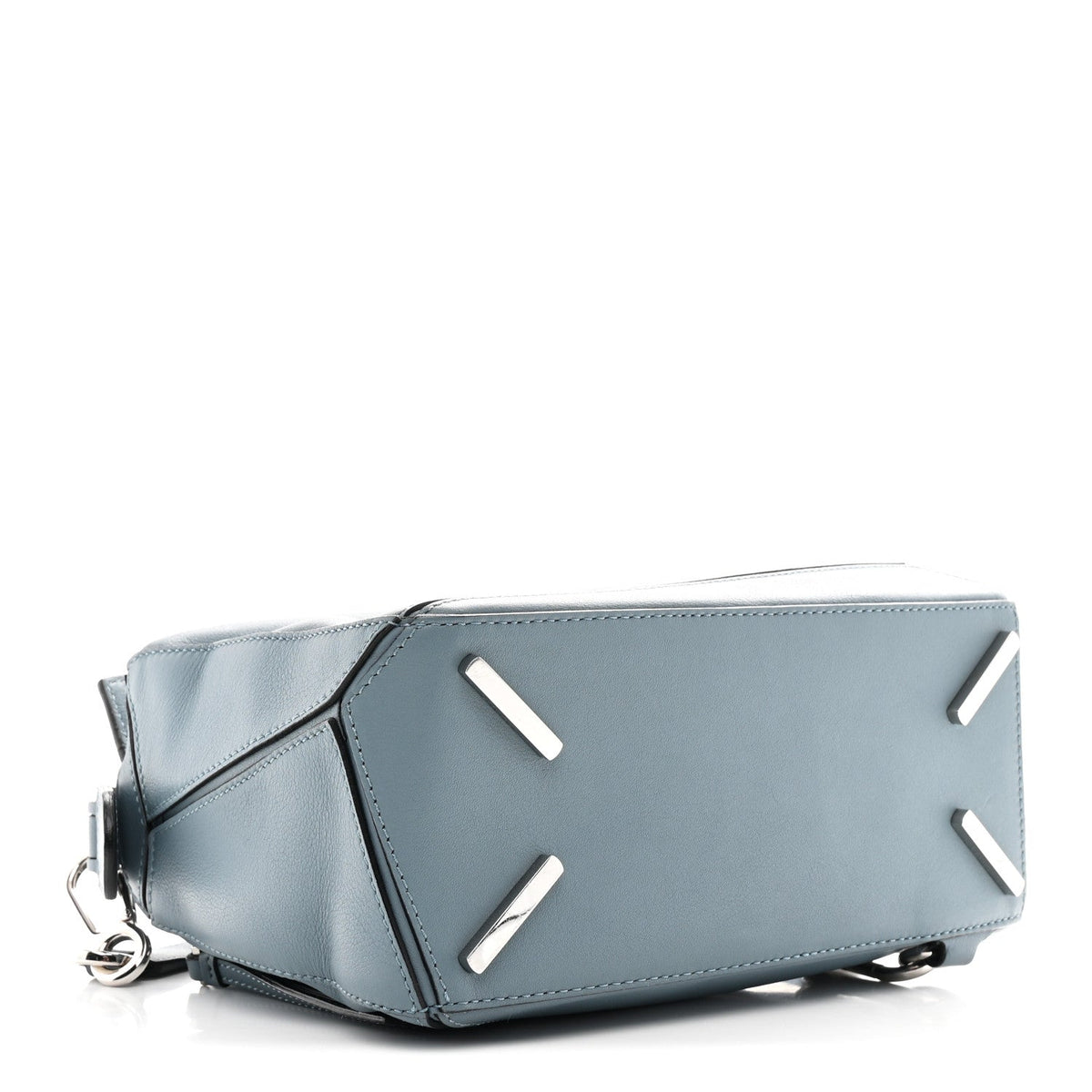 Calfskin Small Puzzle Bag Stone Blue