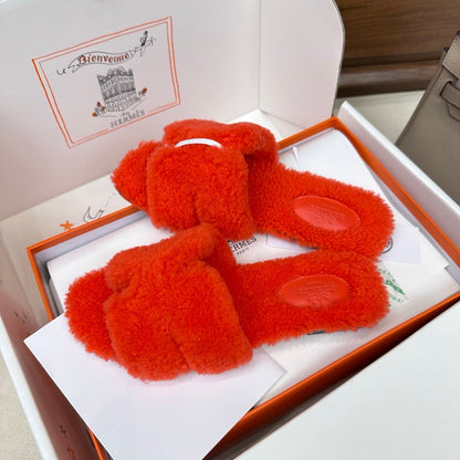 HM Oran Sandal Red Wool 598197