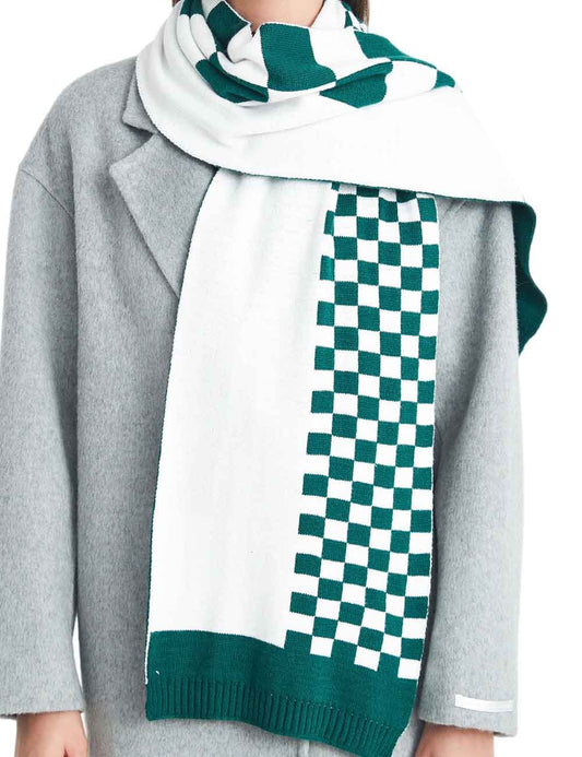Simple Winter Knit Plaid Warm Scarf
